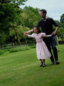 Emmeline dancing with Daddy