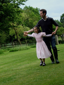 Emmeline dancing with Daddy